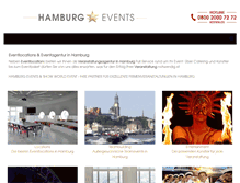 Tablet Screenshot of hamburgevents.com